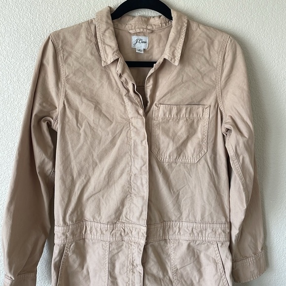 J. Crew Foundry Chino Coveralls Jumpsuit W’s 2 Khaki AW339 Minimalist Utility - Picture 7 of 16